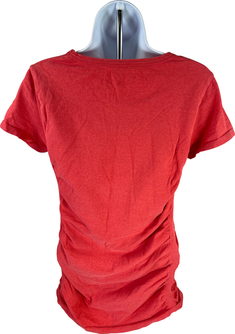 Athleta Women’s Pink Ruched Side Pure Short Sleeve T-Shirt - M