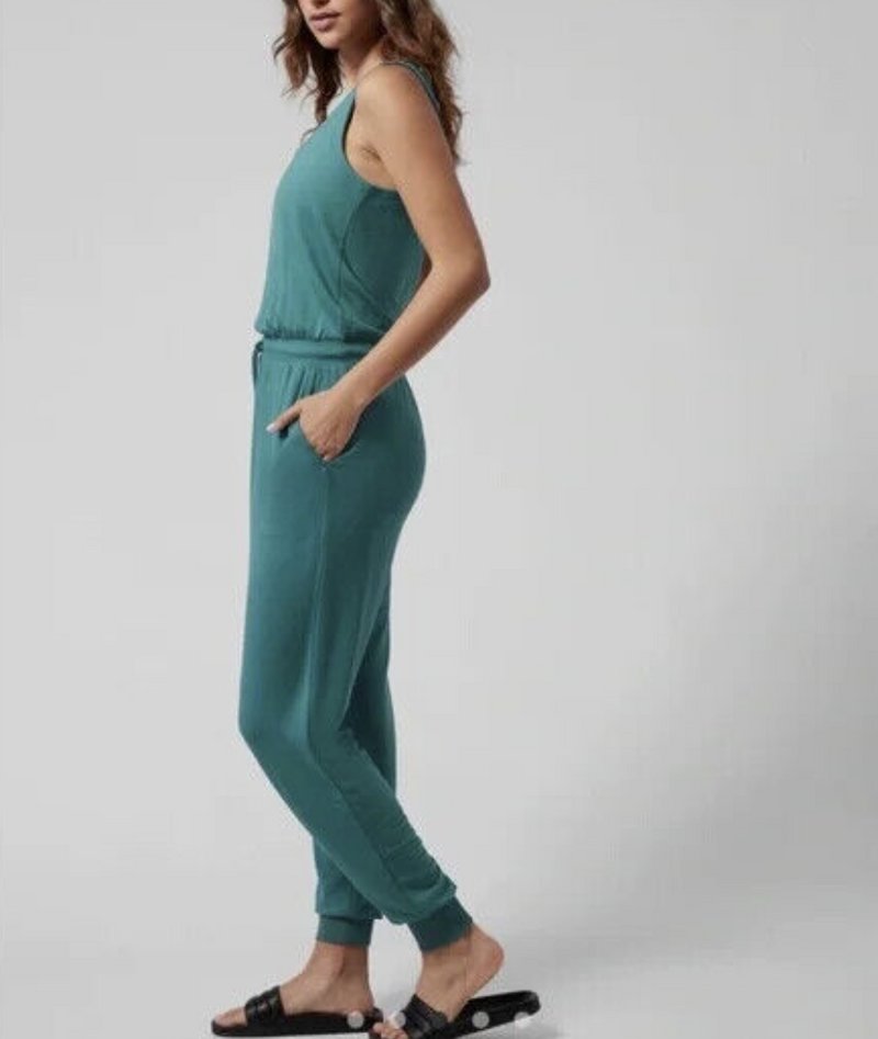 Athleta Borealis Green Balance Romper Jumpsuit