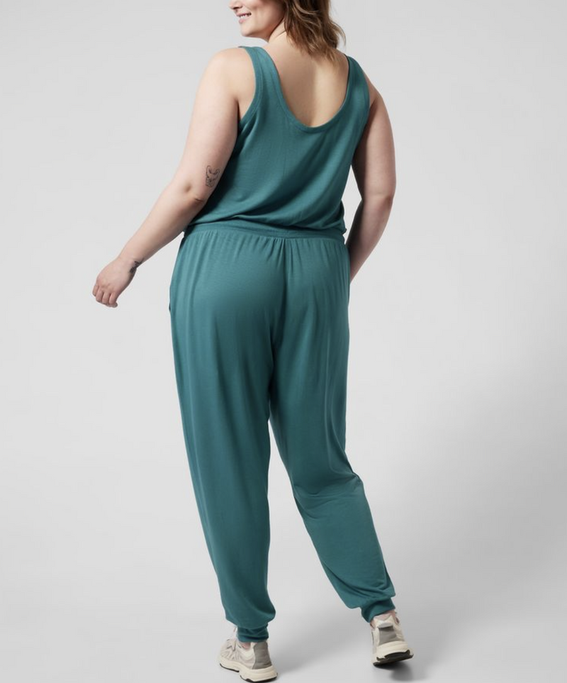 Athleta Borealis Green Balance Romper Jumpsuit