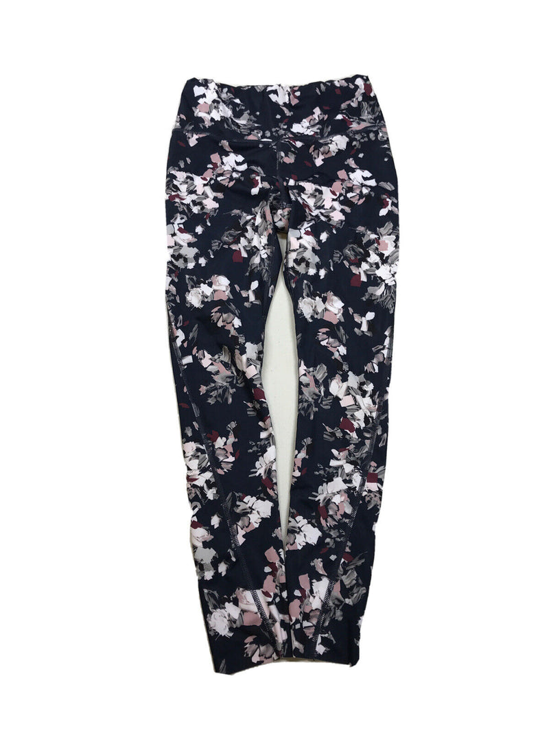 Athleta Women's Blue Floral Midnight Madness Leggings - XS