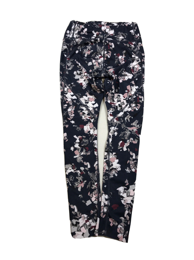 Athleta Women's Blue Floral Midnight Madness Leggings - XS