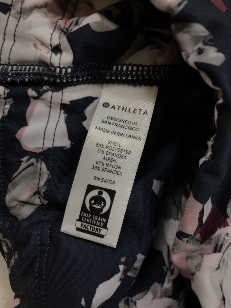 Athleta Women's Blue Floral Midnight Madness Leggings - XS
