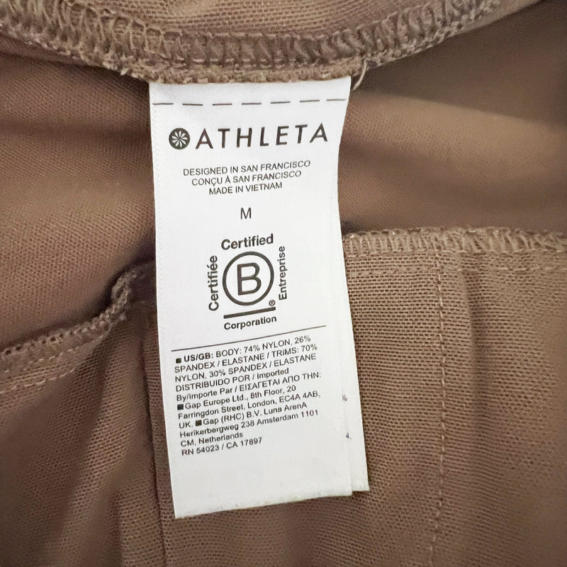 Athleta Women's Venice High Rise Athletic Work Out Jogger Beige Brown Medium