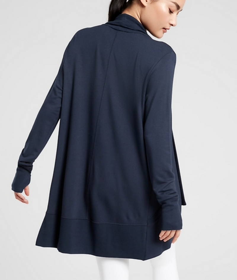 Athleta Navy Blue Nirvana Pranayama Wrap Cardigan
