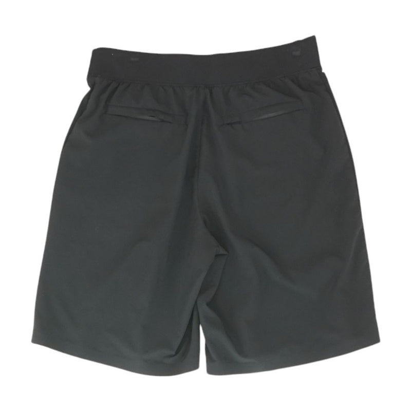 Black Solid Active Shorts