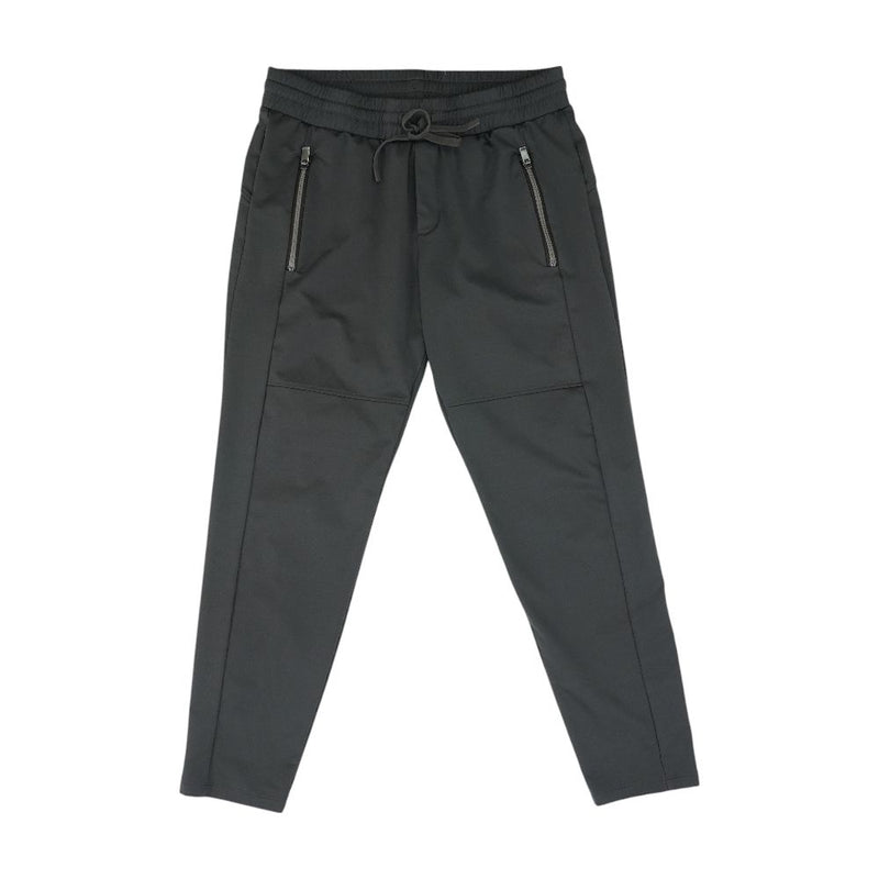 Gray Solid Active Pants