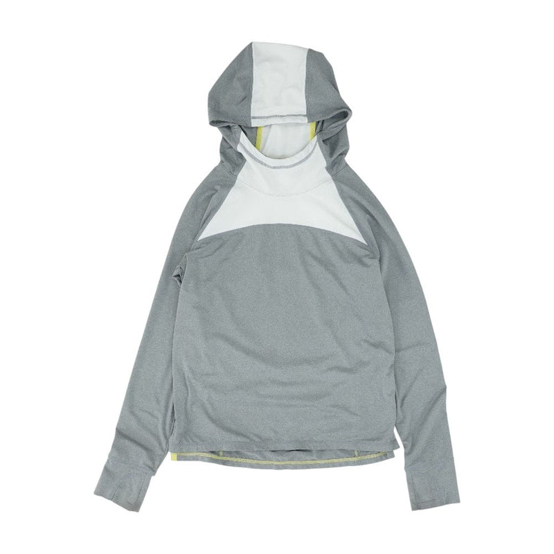 Gray Color Block Hoodie