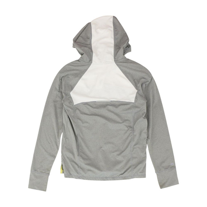 Gray Color Block Hoodie