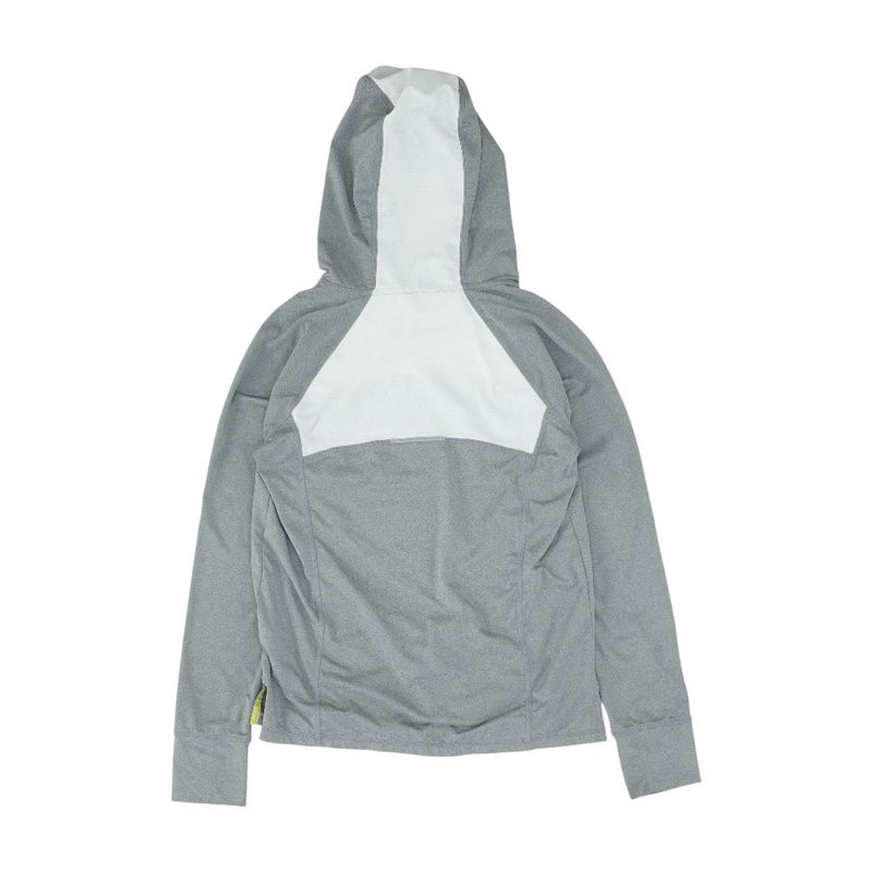 Gray Color Block Hoodie