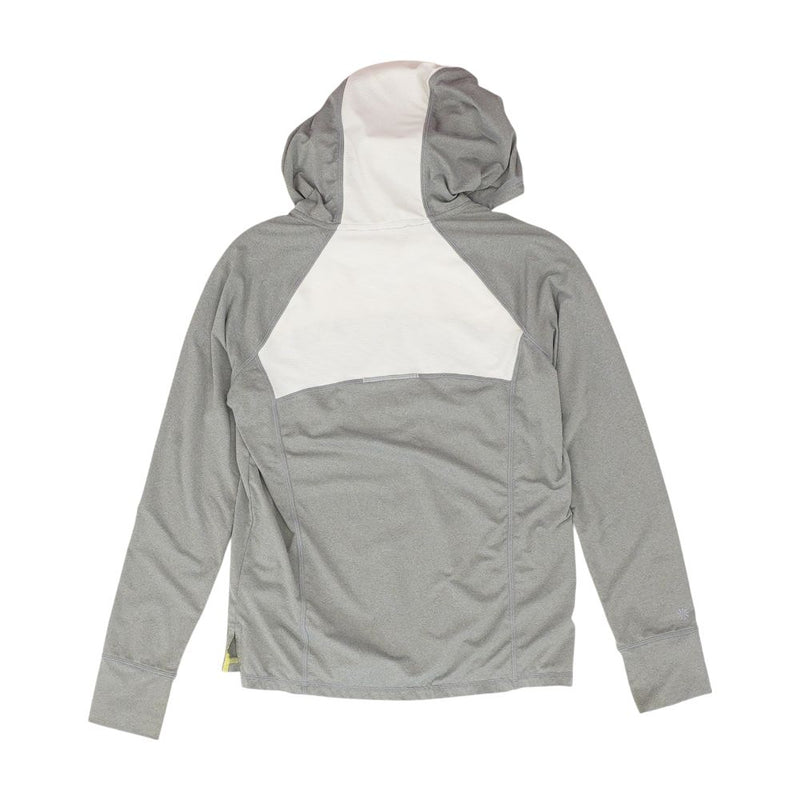 Gray Color Block Hoodie
