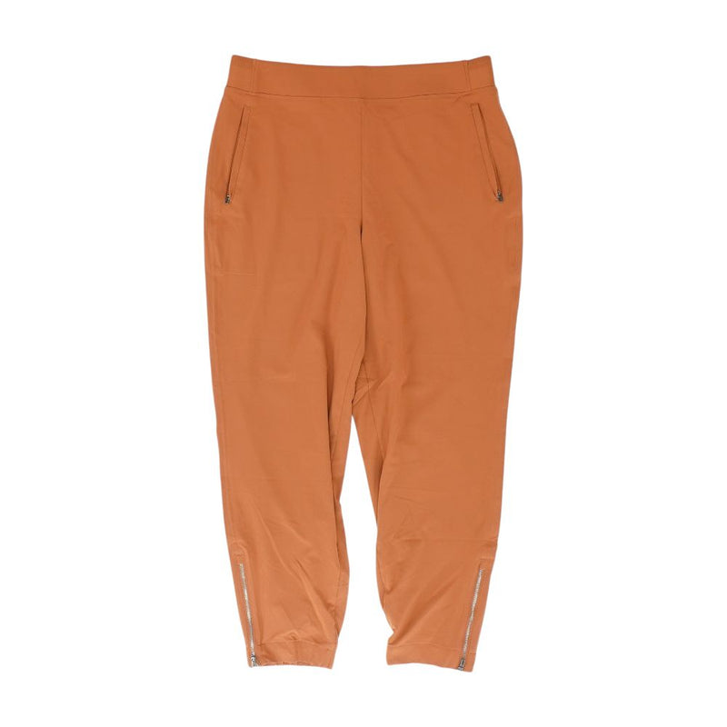 Tan Solid Active Pants