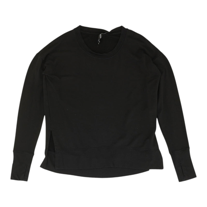 Black Solid Active Pullover