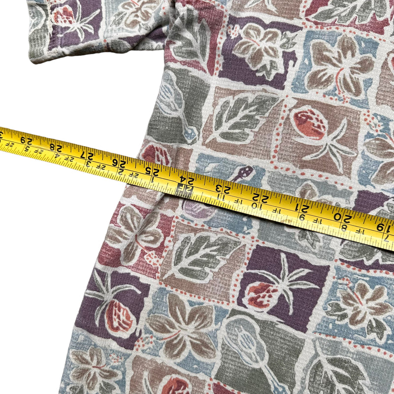 LL Bean cool weave leaf print shirt XL