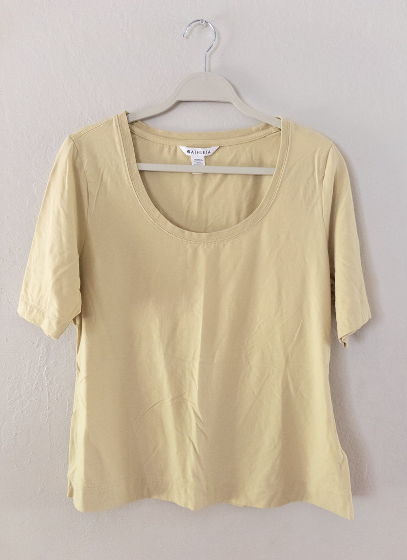 Athleta Light Lime Green Top Pre-Loved