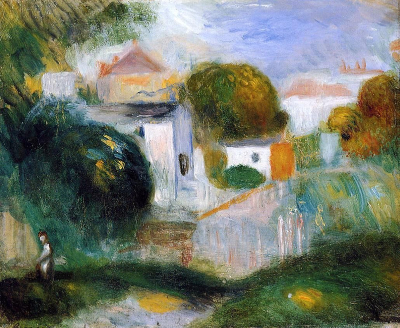 Houses in the Trees by Pierre Auguste Renoir - Hand Painted Oil Painting