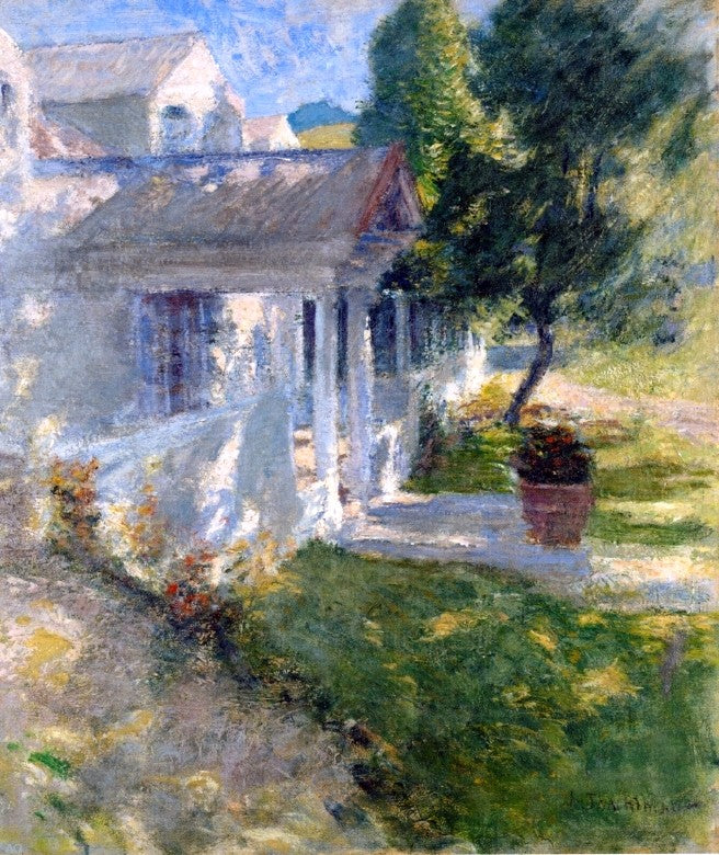 My House by John Twachtman - Hand Painted Oil Painting