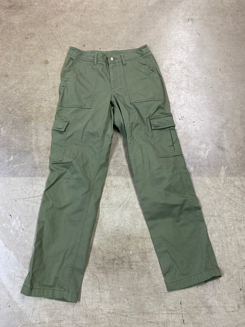 VTG Wmns LL Bean Olive Outdoor Hiking Cargo Pants Sz 6