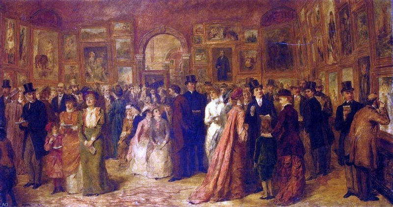 The Private View, 1881 by William Powell Frith - Hand Painted Oil Painting