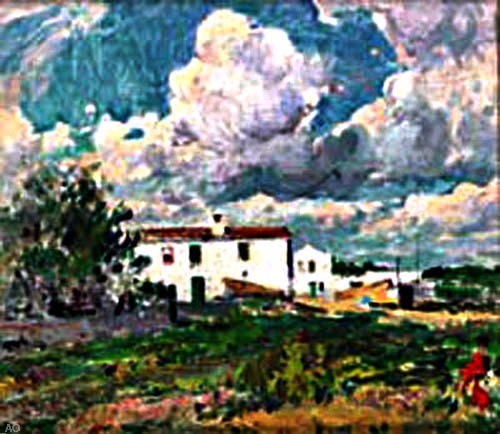 Paisaje by Segundo Matilla Marina - Hand Painted Oil Painting