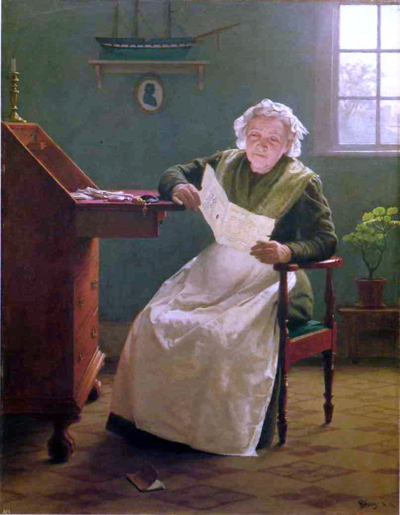 Dear Polly by Seymour Joseph Guy - Hand Painted Oil Painting
