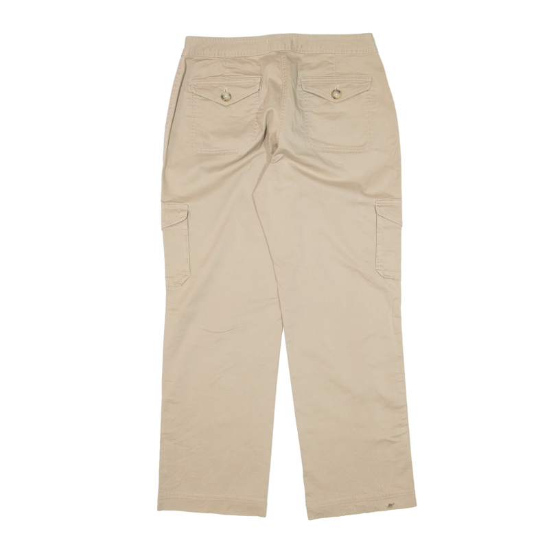 LL BEAN Cargo Y2K Trousers Beige Regular Straight Womens W30 L28