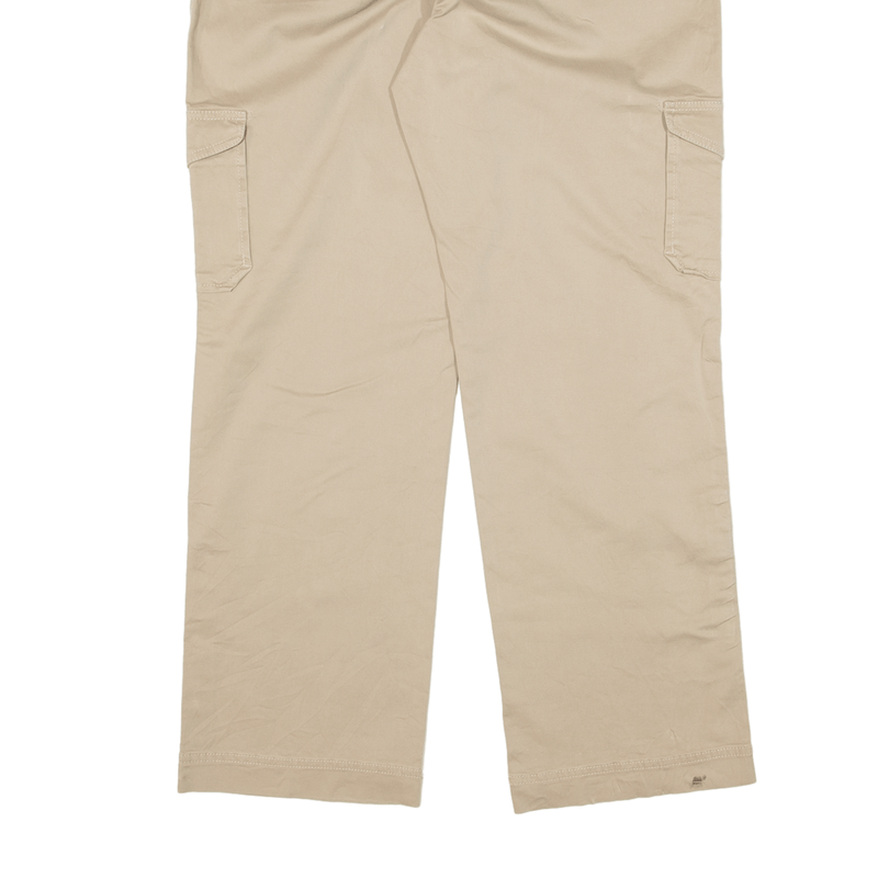 LL BEAN Cargo Y2K Trousers Beige Regular Straight Womens W30 L28