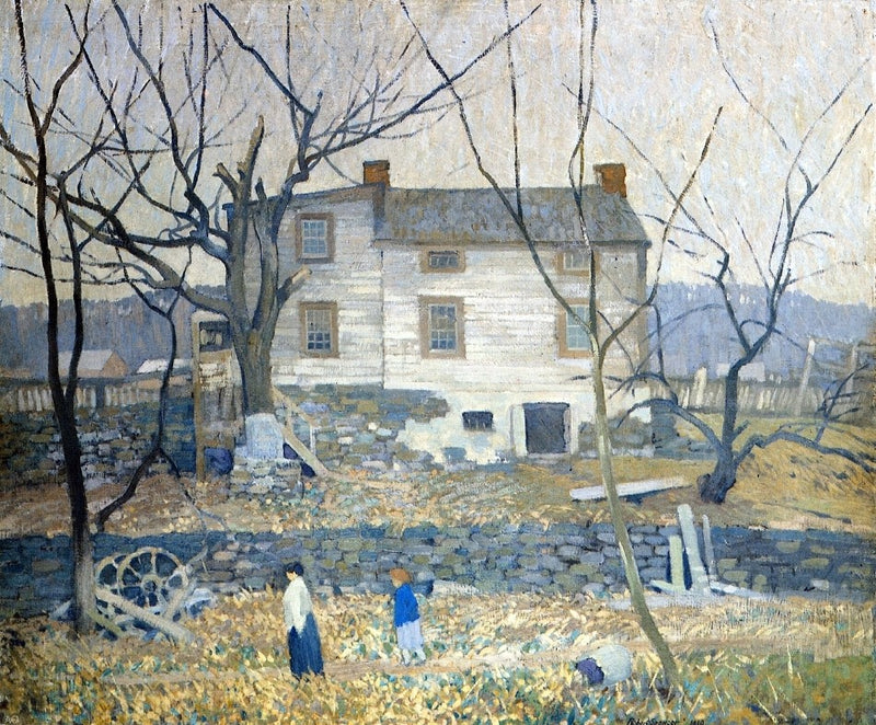 The Gray House by Robert Spencer - Hand Painted Oil Painting