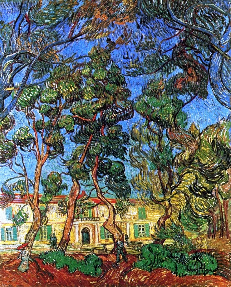 The Grounds of the Asylum by Vincent Van Gogh - Hand Painted Oil Painting