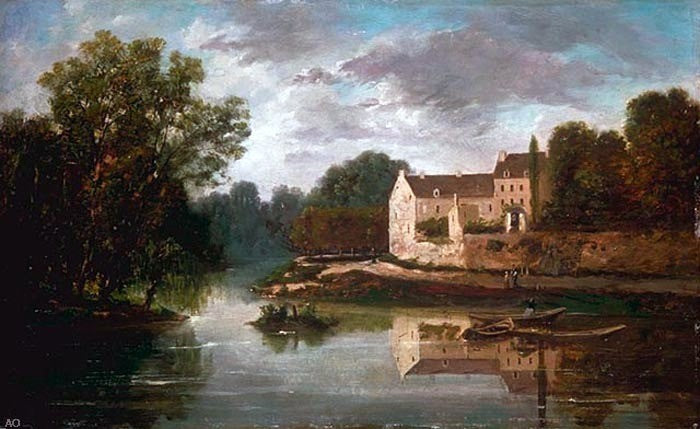 Landscape by Paul Peel - Hand Painted Oil Painting