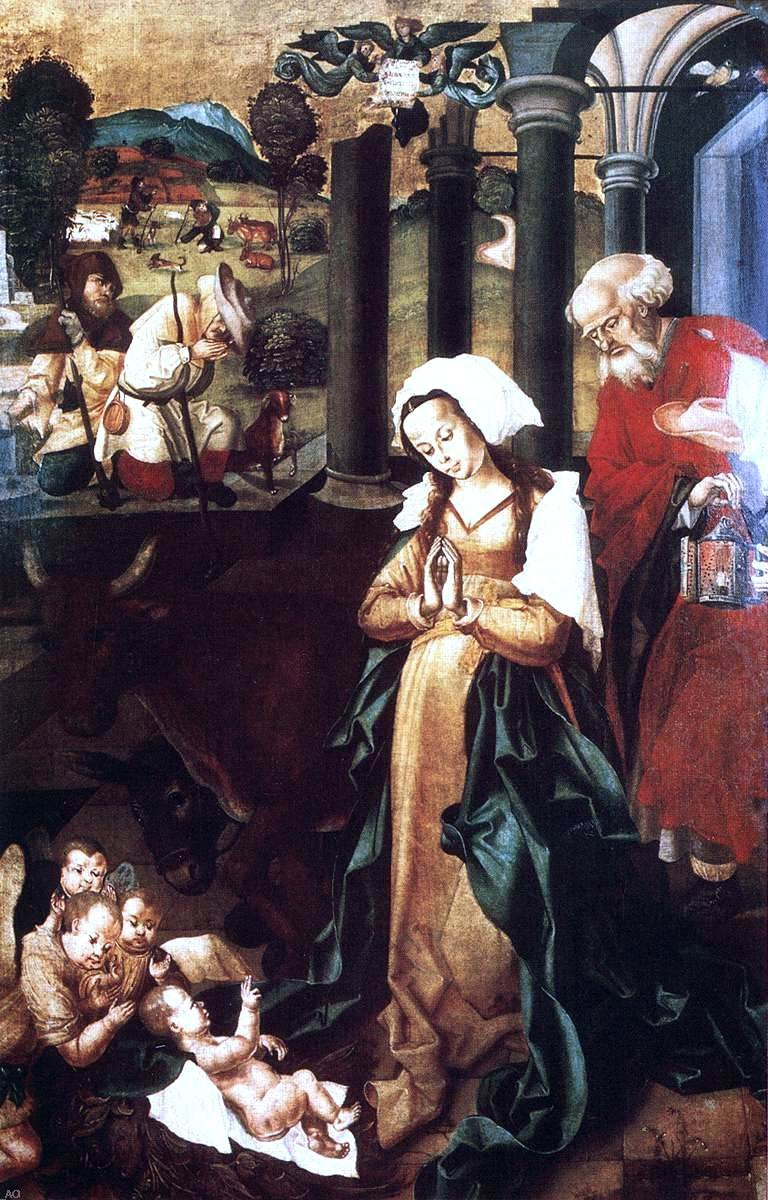 The Nativity by Master M S - Hand Painted Oil Painting