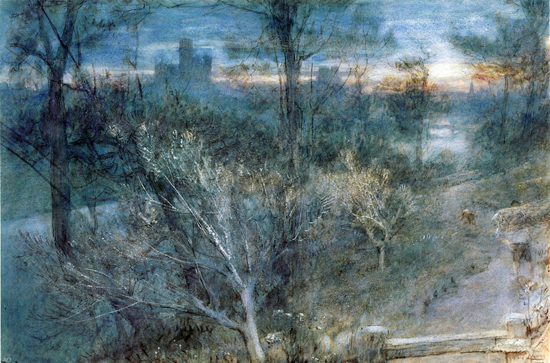 Durham by Albert Goodwin - Hand Painted Oil Painting