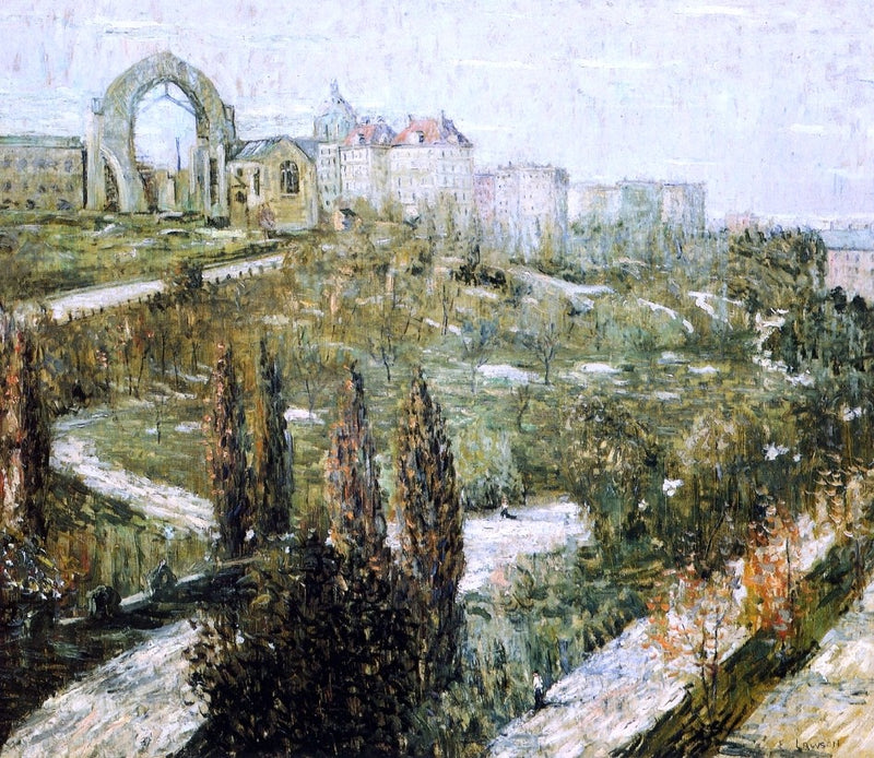 Morningside Heights by Ernest Lawson - Hand Painted Oil Painting