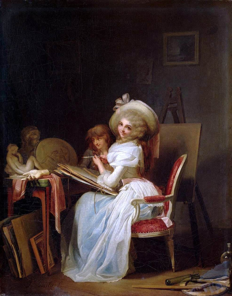 Painter by Louis Leopold Boilly - Hand Painted Oil Painting