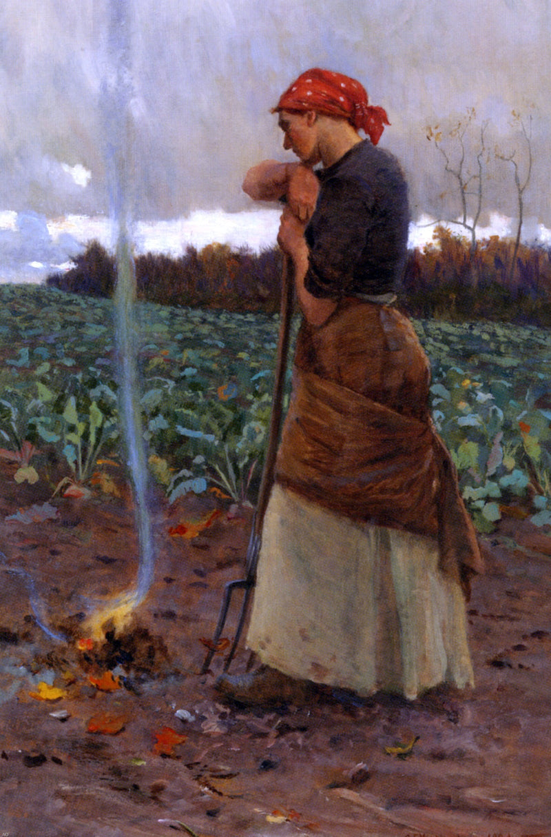 The Harvest Is Past - The Summer Is Ended by George Faulkner Wetherbee - Hand Painted Oil Painting