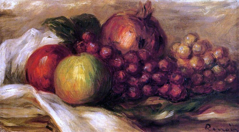 Still Life with Fruit by Pierre Auguste Renoir - Hand Painted Oil Painting