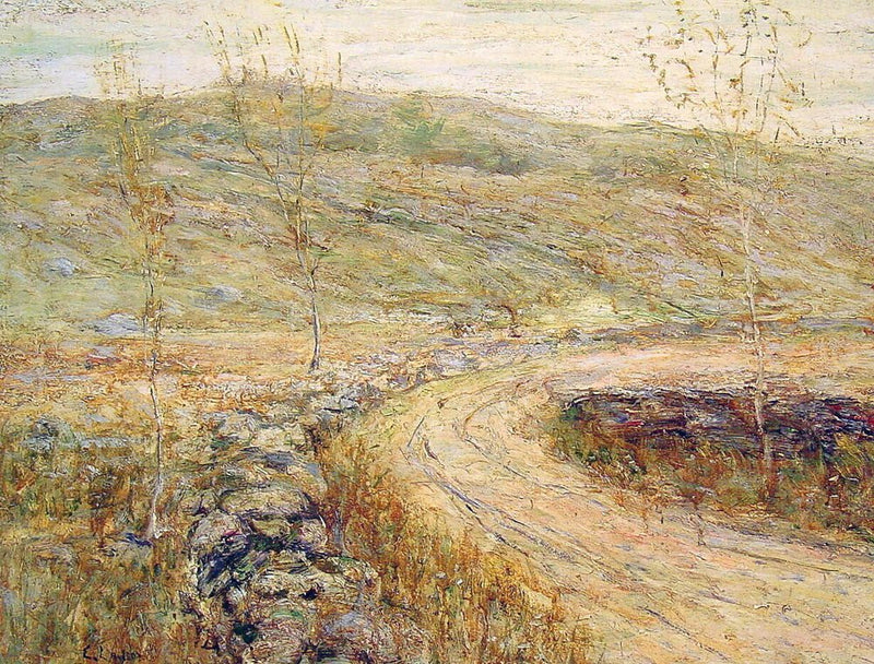 Rustic Landscape with Winding Dirt Road