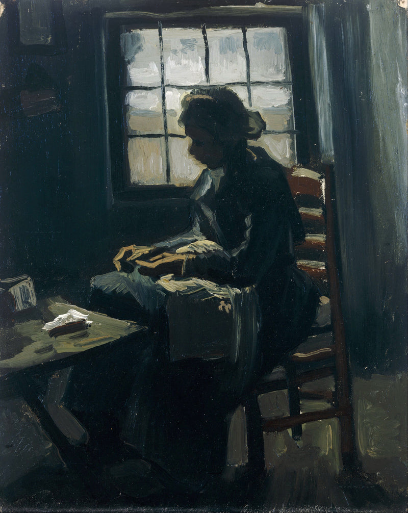 Woman sewing