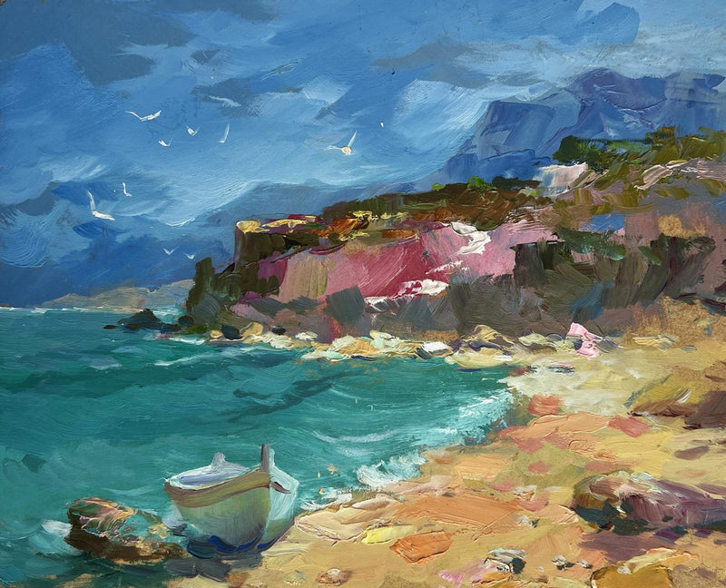 Oil painting After the sea storm Yuriy Suprunchuk