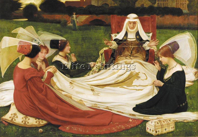 BRITISH THORNHILL PHILLIP JOHN GOLDEN THREADS 1 ARTIST PAINTING REPRODUCTION OIL