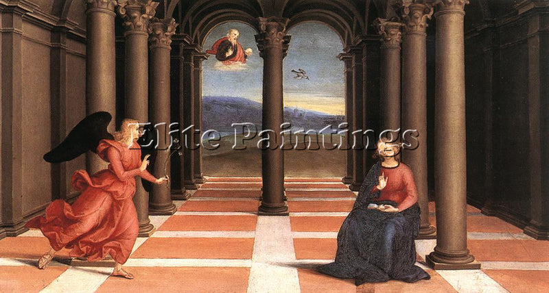 RAFFAELLO RAPHAEL THE ANNUNCIATION ARTIST PAINTING REPRODUCTION HANDMADE OIL ART