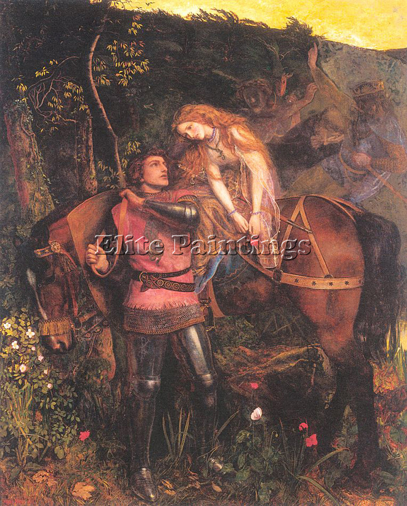 HUGHES ARTHUR ARTH10 ARTIST PAINTING REPRODUCTION HANDMADE OIL CANVAS REPRO WALL