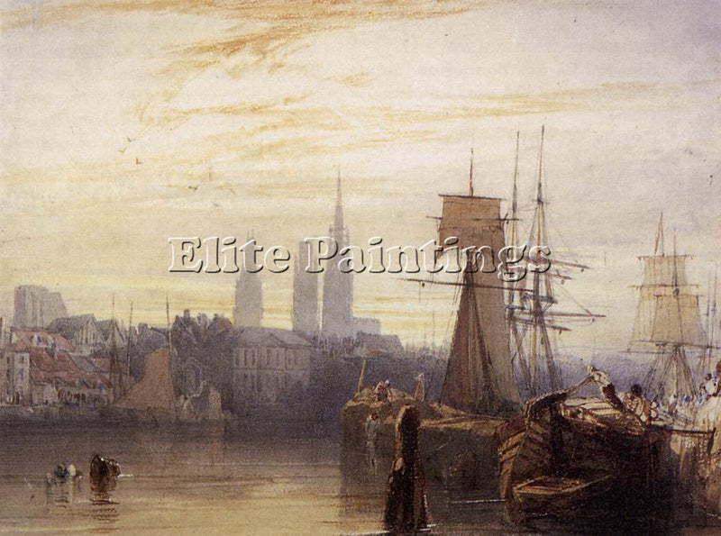 RICHARD PARKES BONINGTON PARKES ROUEN ARTIST PAINTING REPRODUCTION HANDMADE OIL