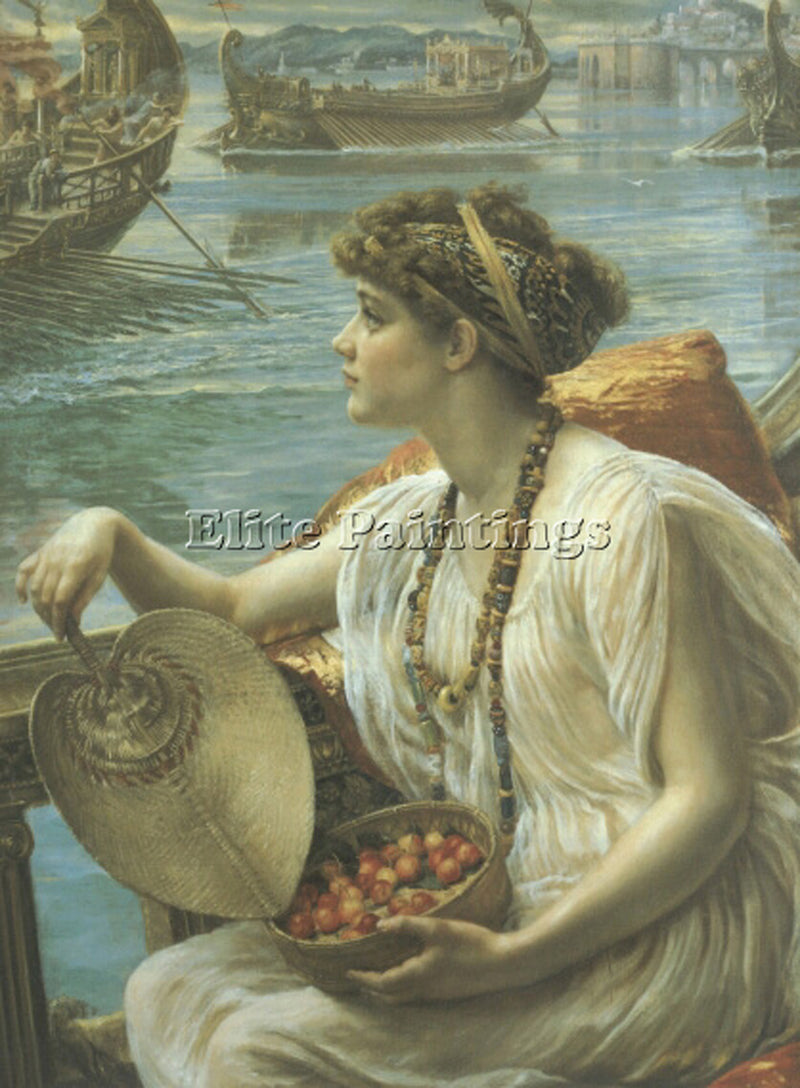 EDWARD POYNTER A ROMAN BOAT RACE ARTIST PAINTING REPRODUCTION HANDMADE OIL REPRO