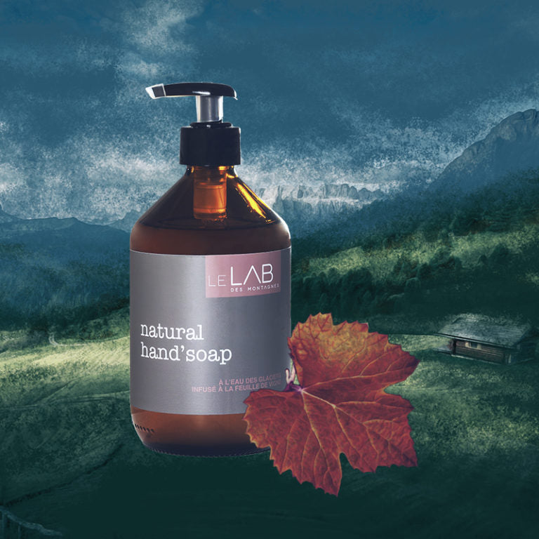 Le Lab Des Montagnes - Natural Grape Leaf Infused Liquid Soap - 