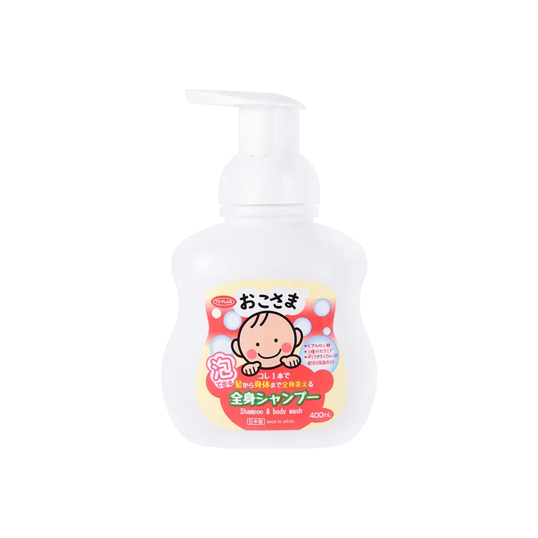 Gentle Baby & Kid Hair and Body Wash – All-in-One Foaming Cleanser with Hyaluronic Acid & Ceramides