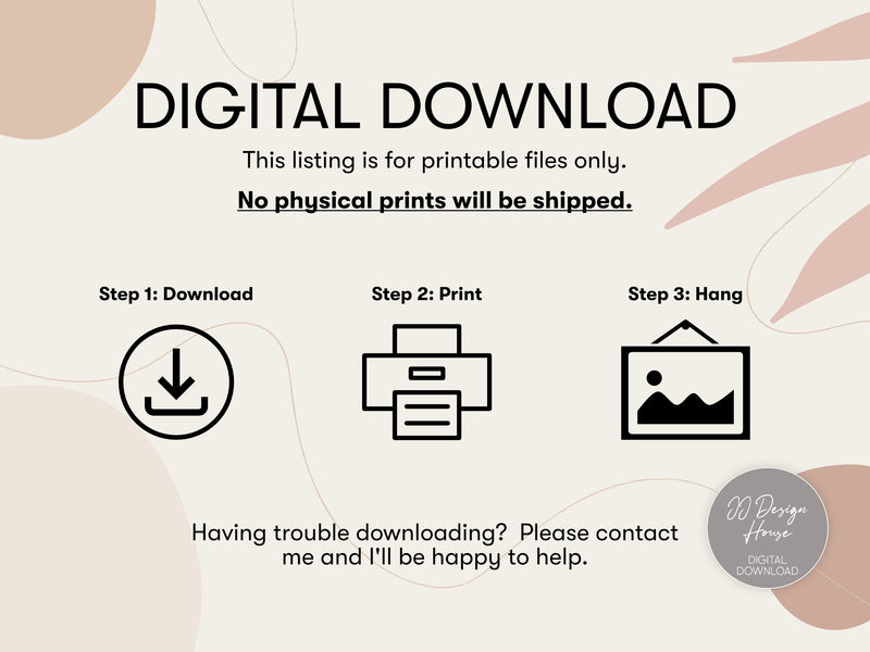 Printable Bedroom Decor, Above Bed Decor, Mid Century Modern Mountain Print