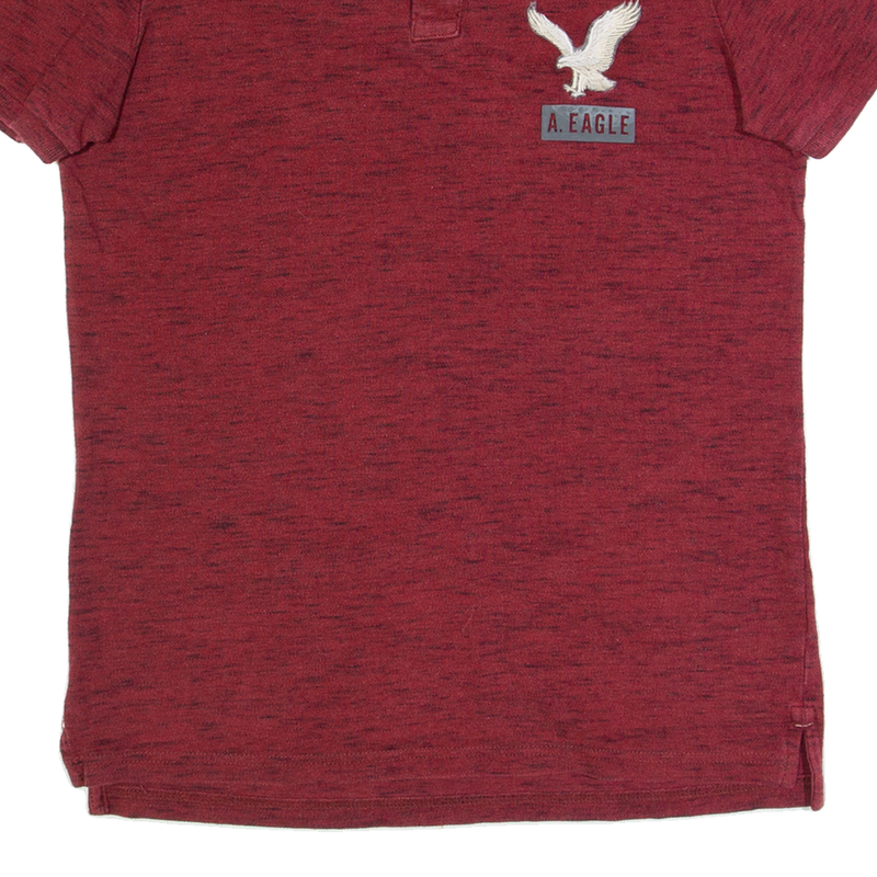 AMERICAN EAGLE Mens Polo Shirt Maroon S