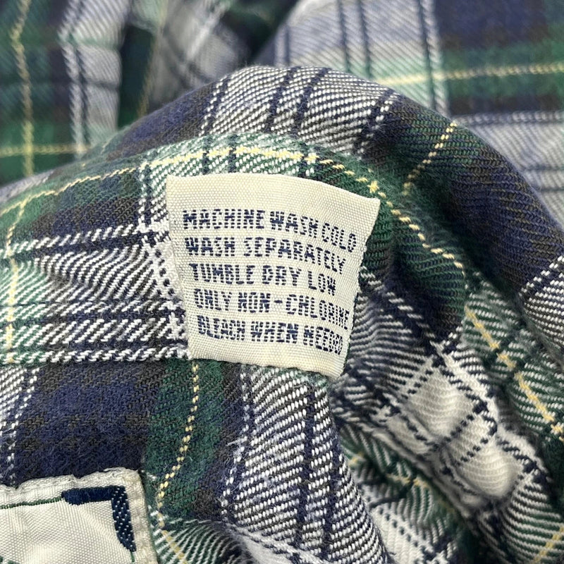 American Eagle Checked Flannel Shirt - Medium Multicoloured Cotton