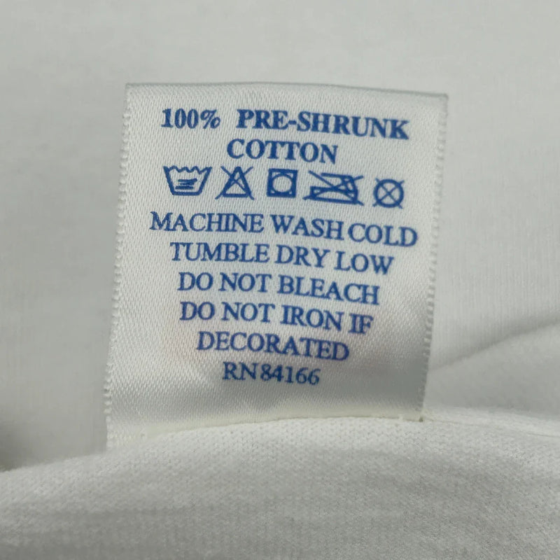 Single Stitch Central Carolina Made In Usa American Eagle Graphic T-Shirt - XL White Cotton