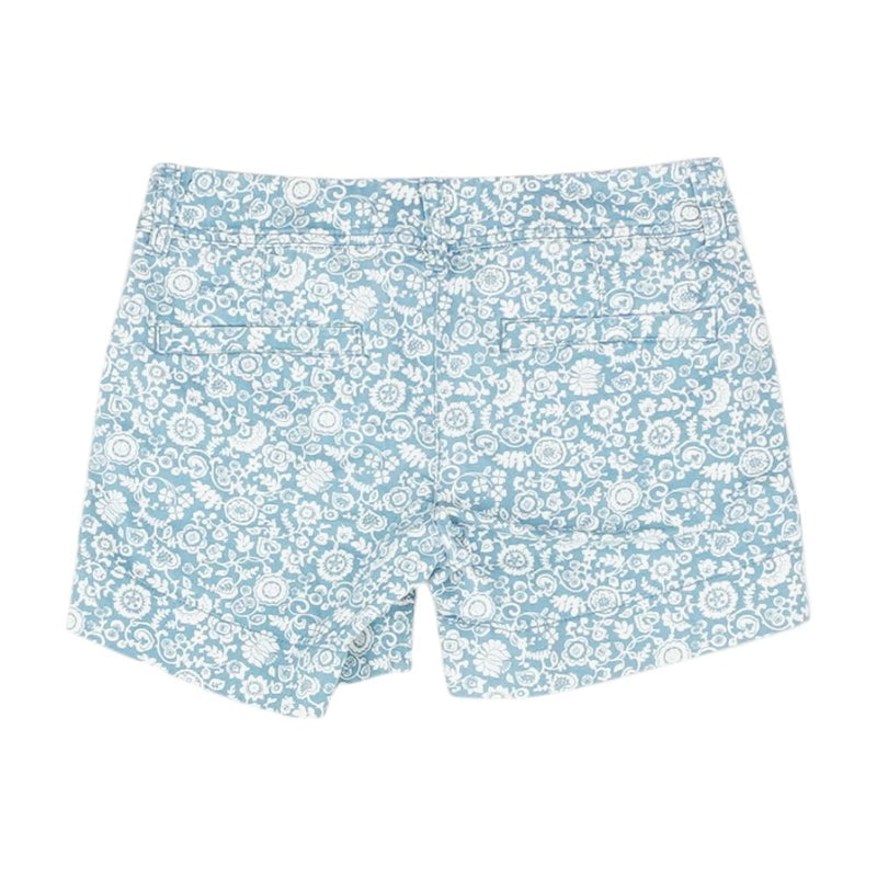 Blue Floral Chino Shorts